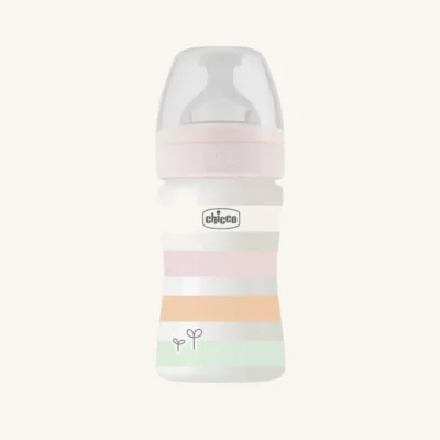 Chicco Well-Being Anti-Colic Feeding Bottle 150ml, Slow Flow 0m+ – Girl