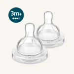 Philips Avent Anti-Colic Teat Flow 3 Medium, 3m+ – 2 Pieces