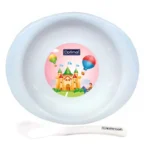 Optimal Solid Body Feeding Plate With Soft Spoon White