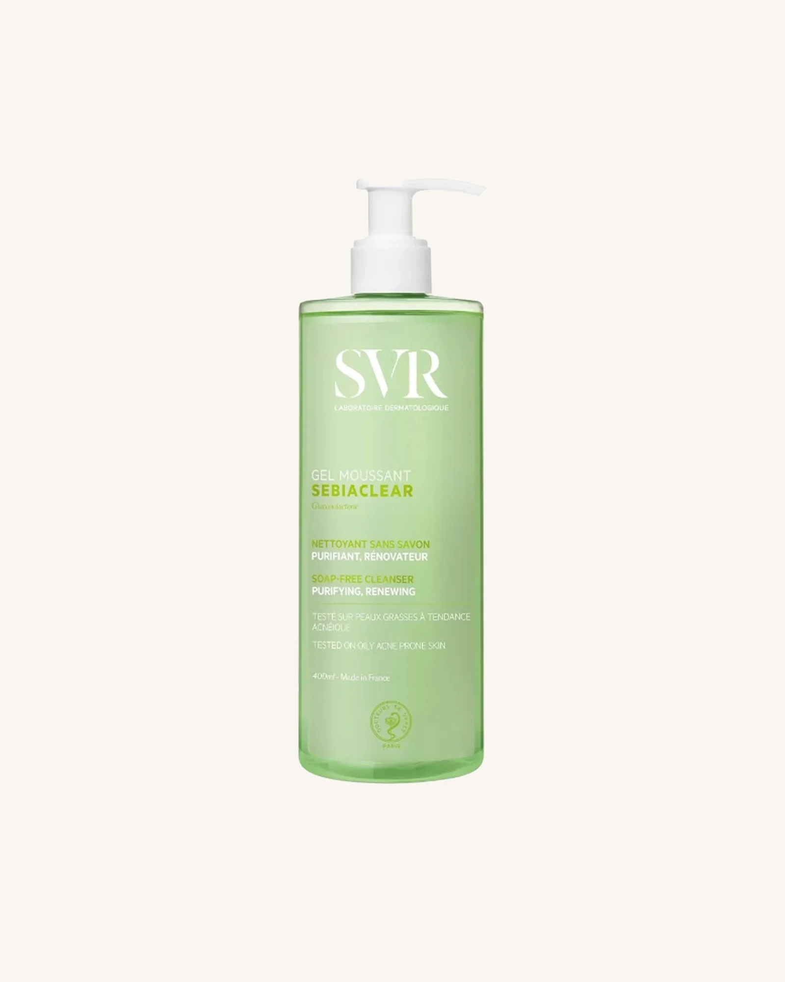 SVR Sebiaclear Gel Moussant Soap-Free Cleanser - 400ml