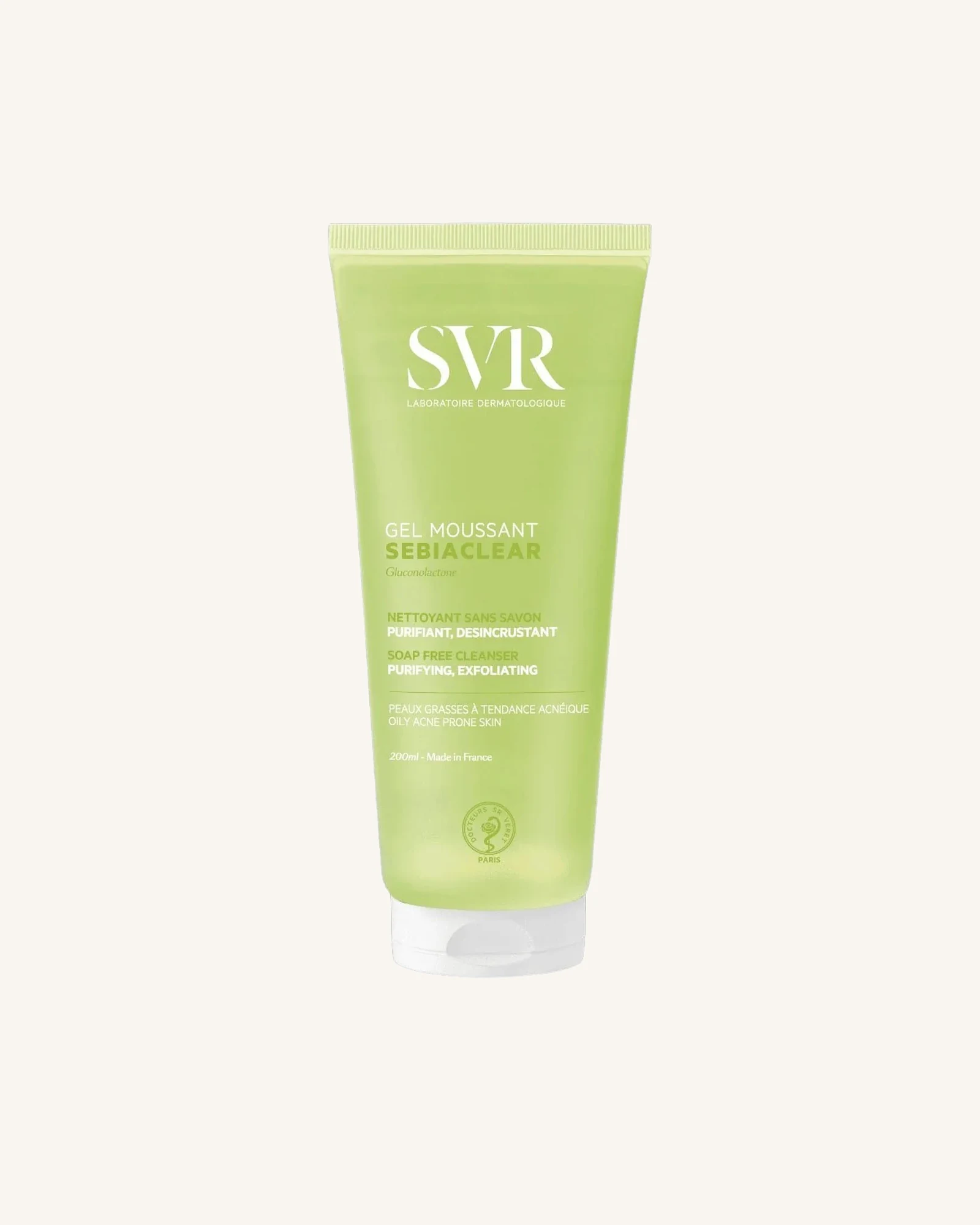 SVR Sebiaclear Gel Moussant Soap-Free Cleanser - 200ml SVR Sebiaclear Gel Moussant Soap-Free Cleanser - 200ml