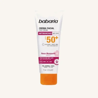Babaria Rosehip Facial Sun Cream SPF 50+ Anti-Spot - 75ml