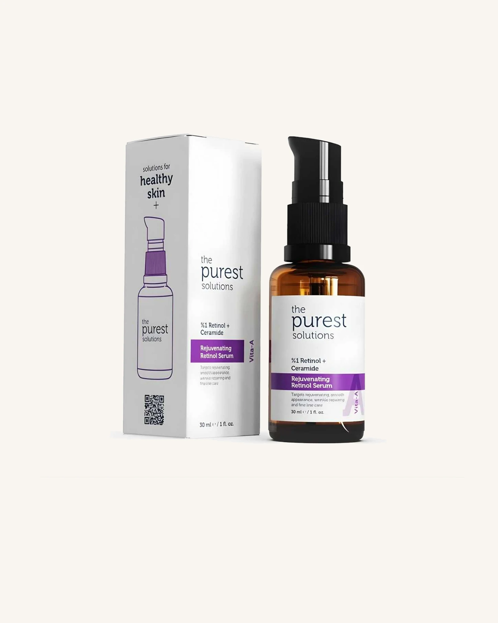 The Purest Solutions Rejuvenating Retinol Serum 1% Retinol + Ceramide - 30ml