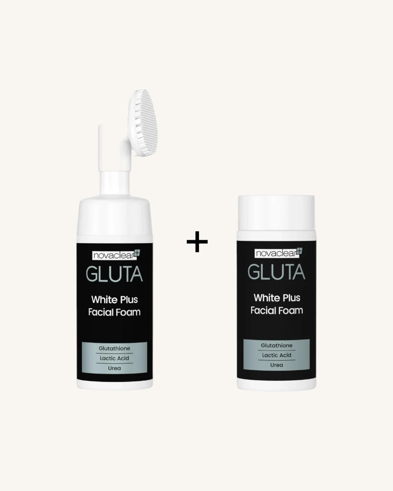 Novaclear Gluta White Plus Facial Foam + Refill - 100ml + 100ml