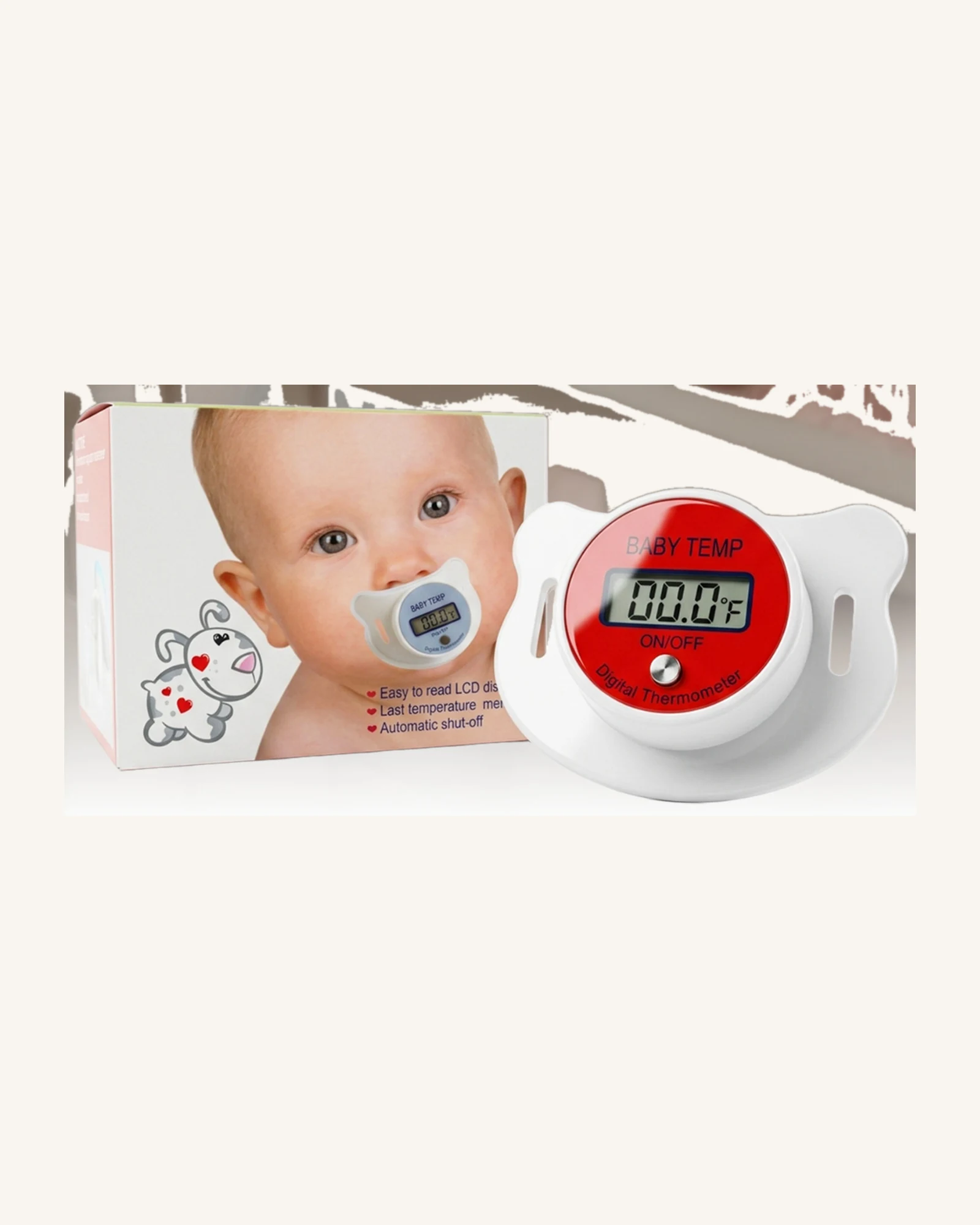 Baby Pacifier Thermometer