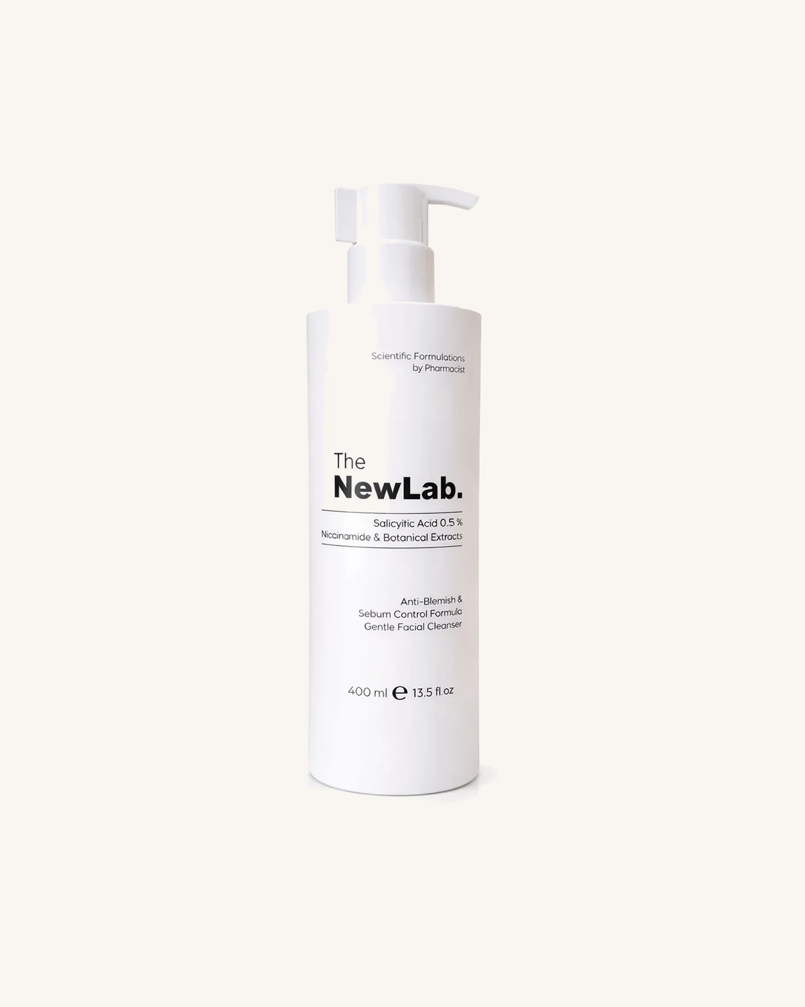 The NewLab Salicylic Acid 0.5% + Niacinamide + Botanical Extracts Cleansing Gel - 400ml