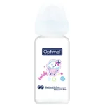 Optimal Glass Feeding Bottle Colored 160ml Blue, Pink, White