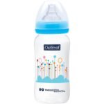 Optimal Wide Neck Feeding Bottle 300ml Blue, Pink, White