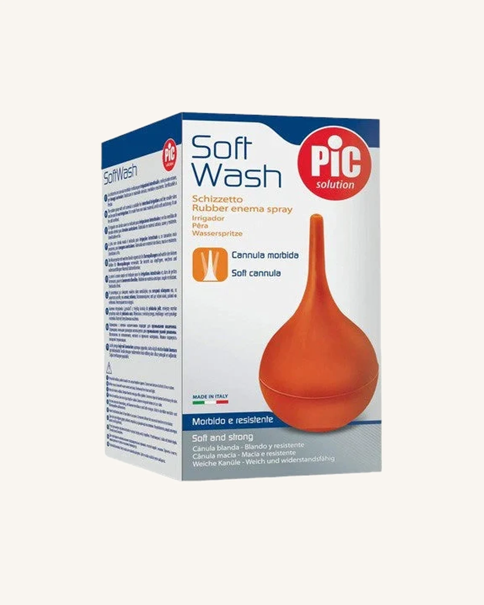 PiC soft wash rubber cannula 180 ml