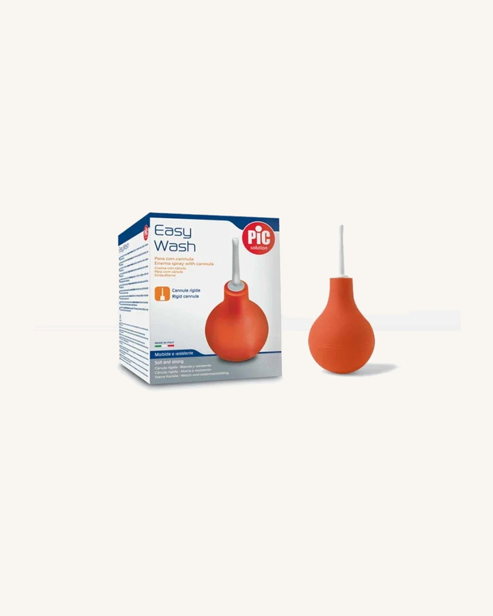 PiC Easy wash rubber syringe with canula 365ml