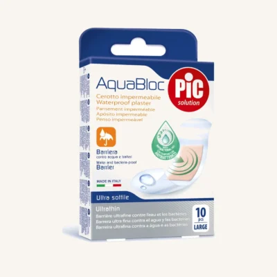 10 PLASTER AQUABLOC 25*72 MM ANTIBACTER