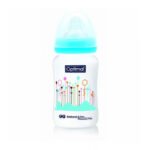 Optimal Wide Neck Feeding Bottle 240ml Blue, Pink, White